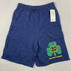 Vintage The Game Notre Dame Fighting Irish Shorts Mens Large Navy Blue NWT USA
